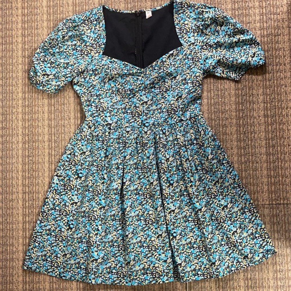 Floral Print Fit & Flare Minidress